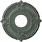 Ekena Millwork Attica Ceiling Medallion (Fits Canopies up to 3 1/2"), 12 3/4"OD x 4"ID x 1/2"P, Cloud Burst Crackle CM12ATCBC - alternate 1